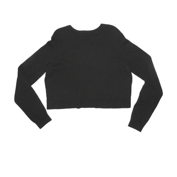 NEW Avec les Filles Black Crop Alpaca Blend Sweater | XL NWT - Picture 8 of 8